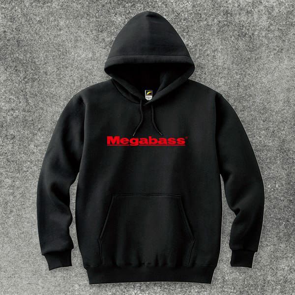 MEGABASS LOGO PARKA ブラック レッドロゴ | Megabass - メガバス