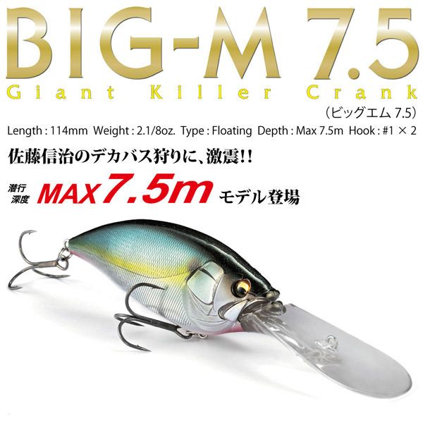 オンライン限定】BIG-M7.5 エイトリアクション | Megabass - メガバス