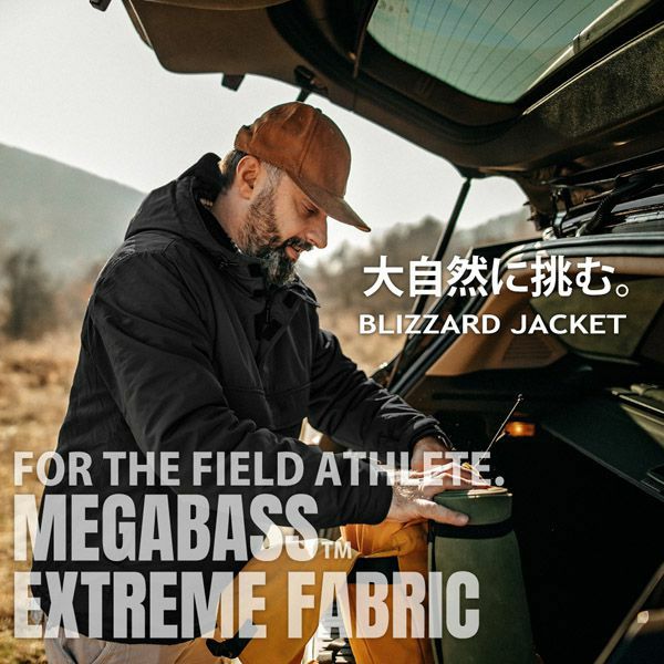 BLIZZARD JACKET BLACK | Megabass - メガバス オンラインショップ