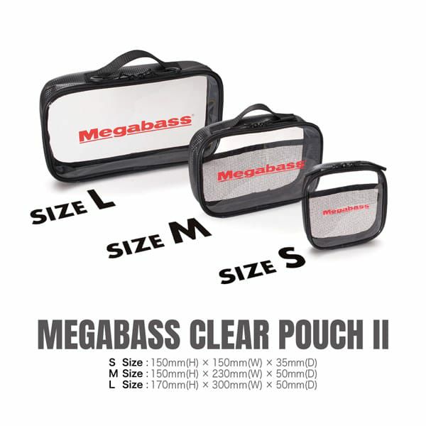 MEGABASS CLEAR POUCHⅡ (L) BLACK | Megabass - メガバス オンライン