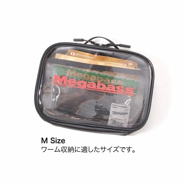 MEGABASS CLEAR POUCHⅡ (L) BLACK | Megabass - メガバス オンライン
