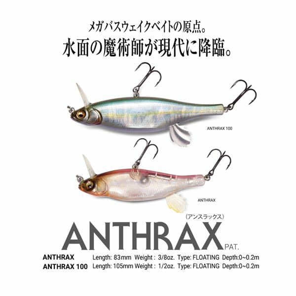 ANTHRAX 100 GG デッドリーブラックシャッド | Megabass - メガバス